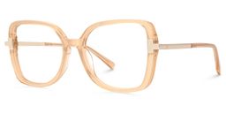 Tamecka Square Beige Glasses1