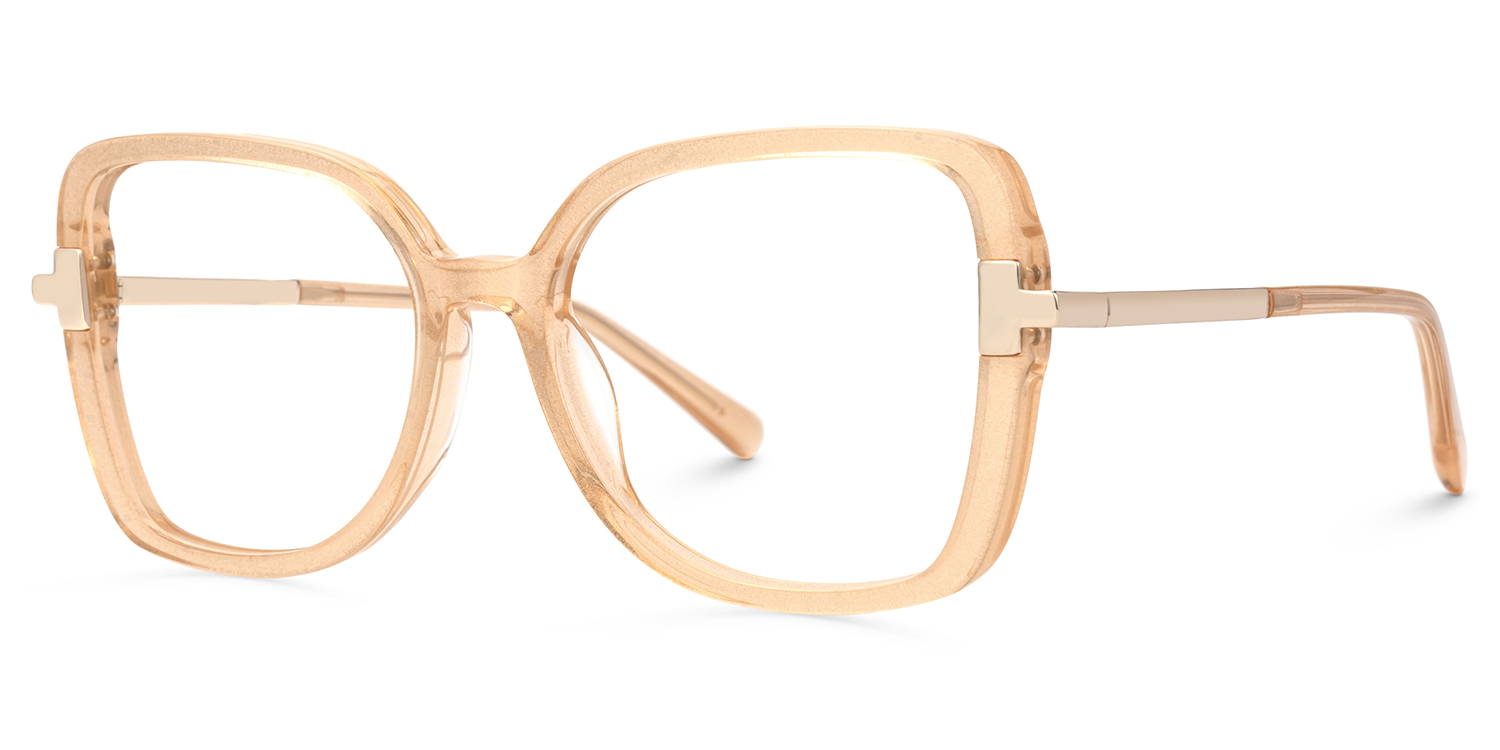 Oversized Square Eyeglasses - Women's Glasses1