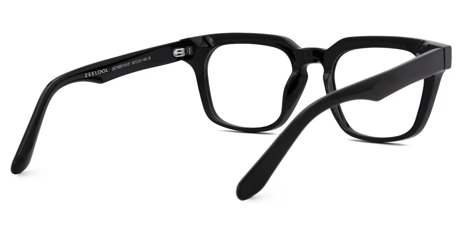 Black TR90 Square Eyeglasses- Blevins3