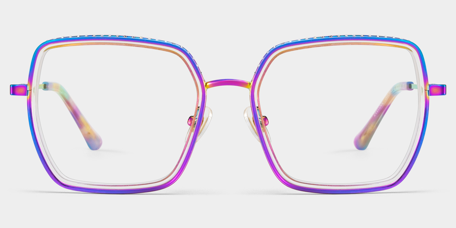 Fiona Square Iridescent Glasses good-img
