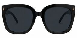 Ebony Square Black Glasses0