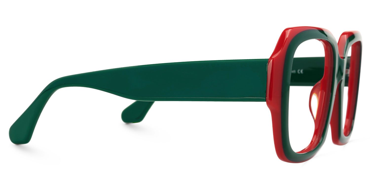 Square Katty Green Glasses on sale -Zeelool Glasses2