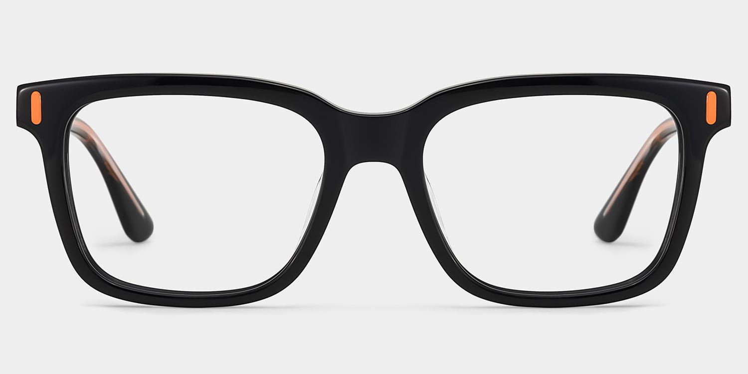 Axel Black Frame Glasses with Rectangle Frame Online | ZEELOOL UK2