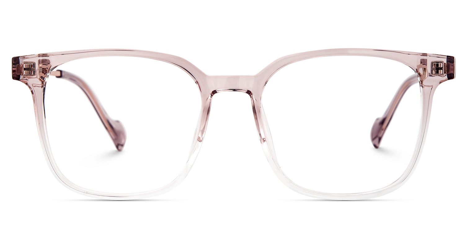 Chloe Pink Square Prescription Glasses | ZEELOOL UK1