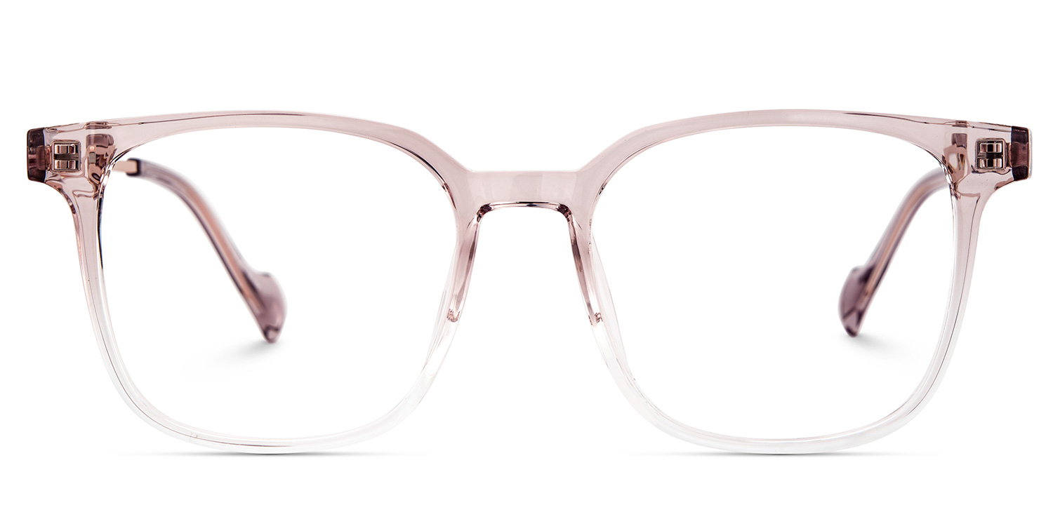 Chloe Pink Square Prescription Glasses | ZEELOOL UK1