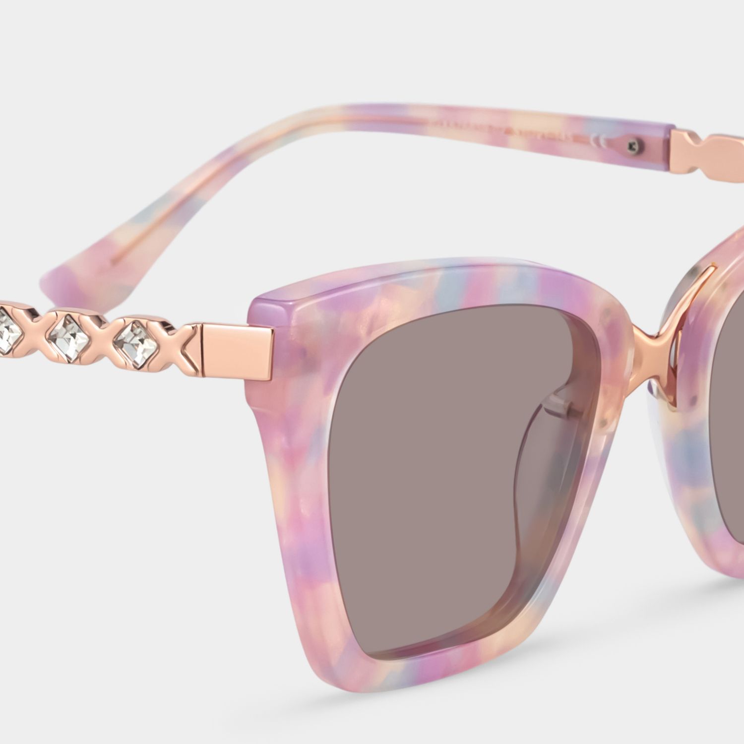 Darlyn Soft Pink Glasses in Cateye Full-Frame  | Zeelool4
