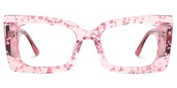 Mitia Rectangle Pink Glasses0