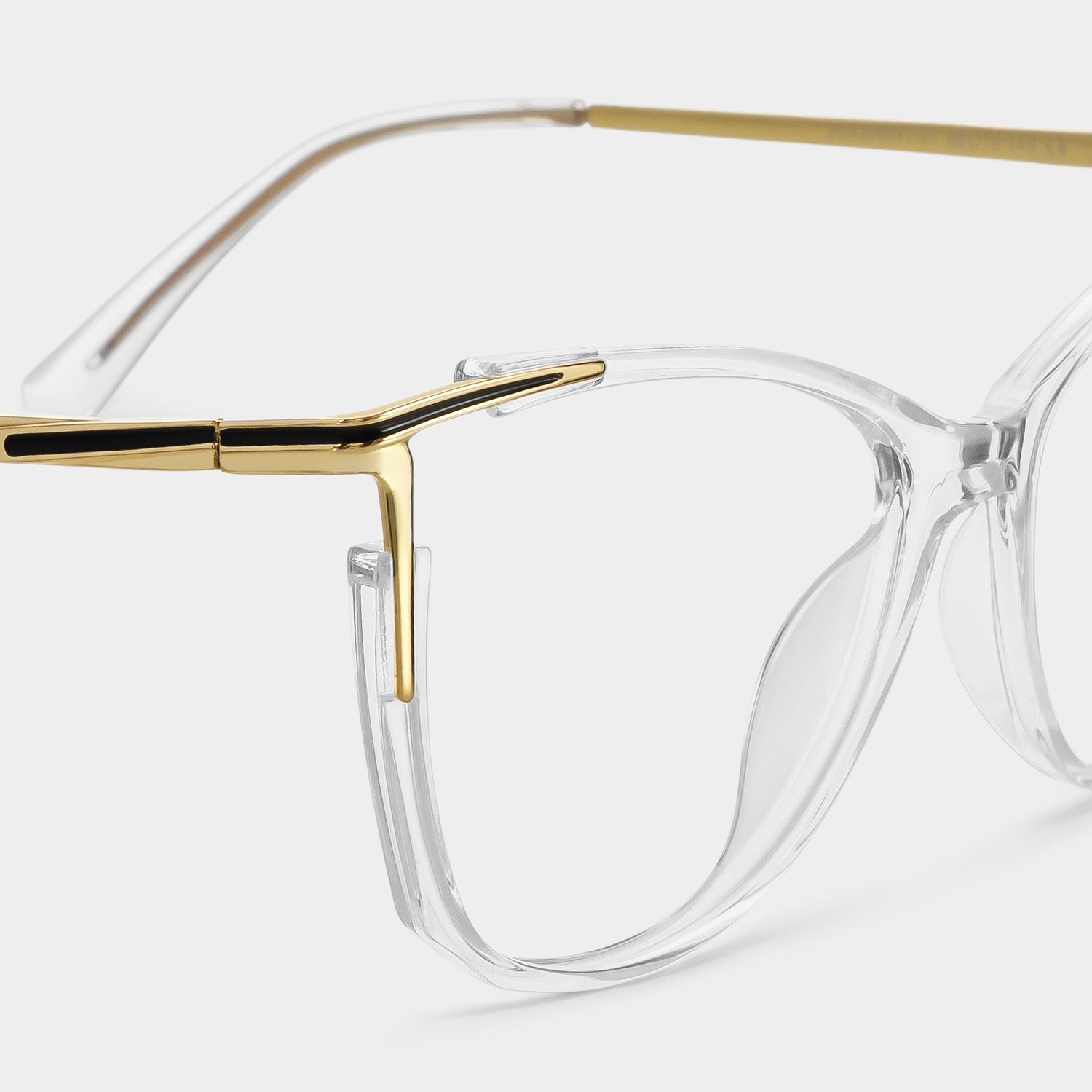 Cat eye Yomary Clear Frame Glasses | ZEELOOL UK4