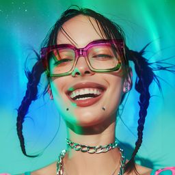 Josiah Square Multicolor Aurora Glasses4