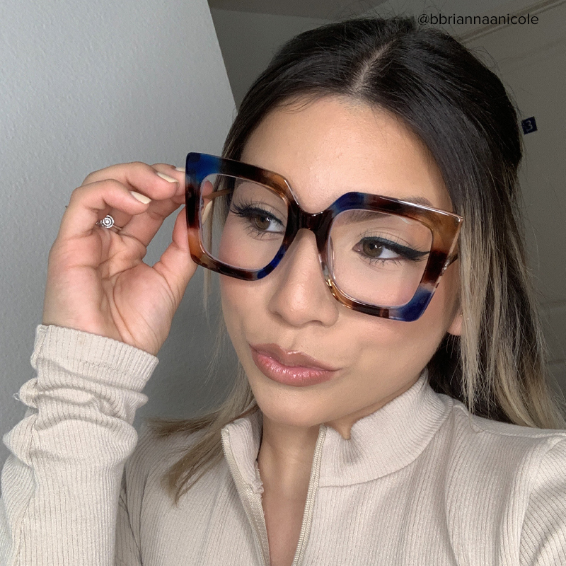 Qatar Square Blue/Black Glasses8