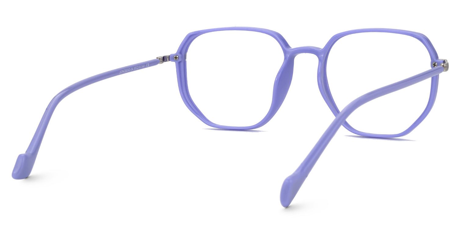 Maura Purple Eyeglasses in Geometric Full-Frame3