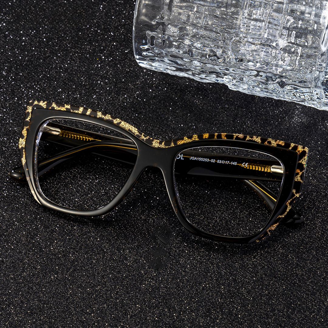 Thurman Leopard Glasses Frames with Butterfly Design1