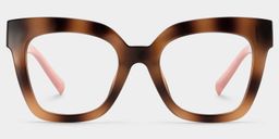 Malcolm Burnt-Umber Square Glasses3