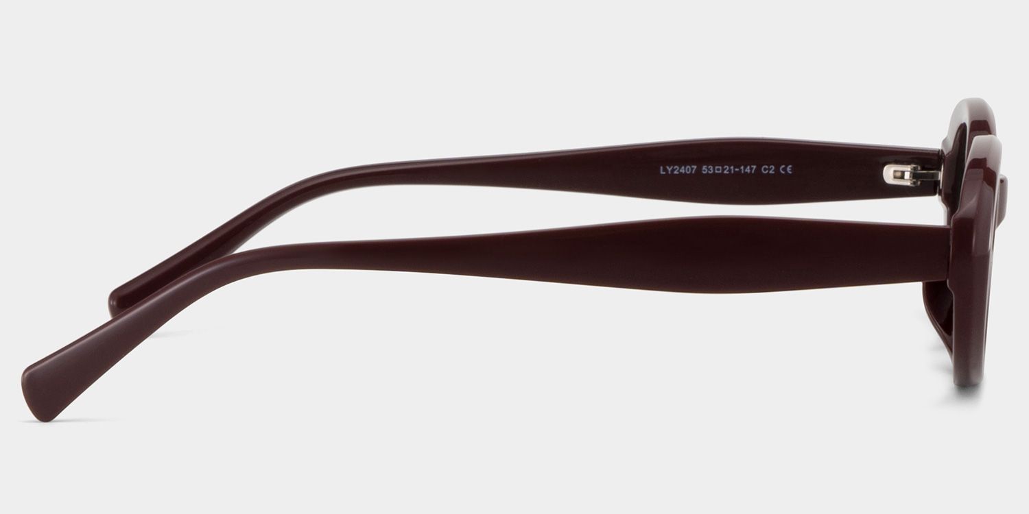 Zion Purple Frame Sunglasses with Oval Style | ZEELOOL UK3