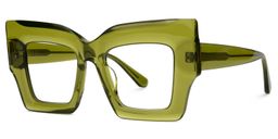 Milner Square Green Glasses1