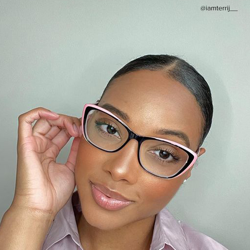 Fidelia Cat Eye Black Glasses12