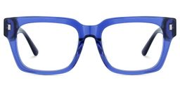 Fulford Rectangle Blue Glasses1