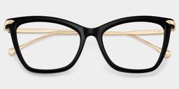 Hilary Butterfly Black Glasses1
