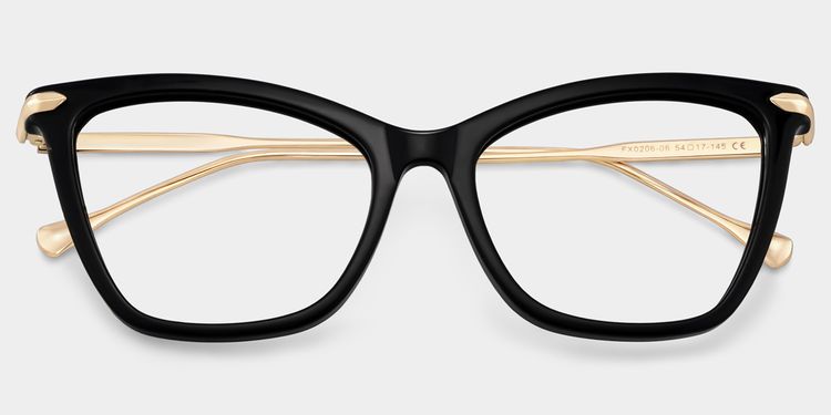 Hilary Butterfly Black Glasses