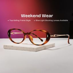 Blaire Oval Tortoise Glasses0