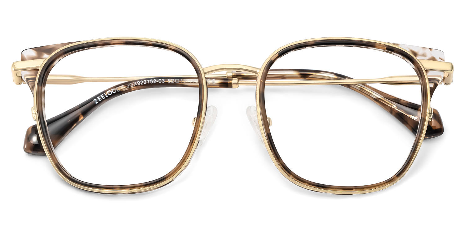 Cameron Eyeglasses in Square Tortoise Frame | ZEELOOL UK2
