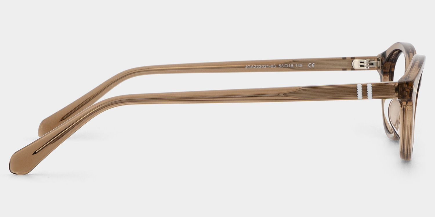 Ashby Brown Narrow Oval-Frame Glasses | Effortless Varsity3