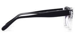 Nia Square Black Clear Sunglasses3