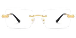 Peavy Rectangle Gold Glasses1