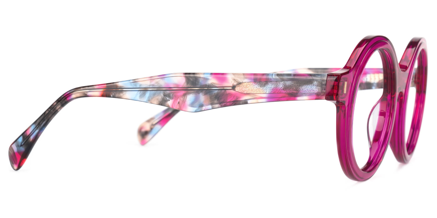 Henson Round Purple Glasses2