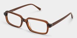 Danielle Brown Rectangle Glasses3