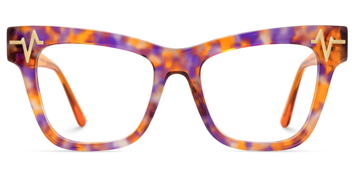 Cara Butterfly Orange Eye Glasses for Women | ZEELOOL UK0