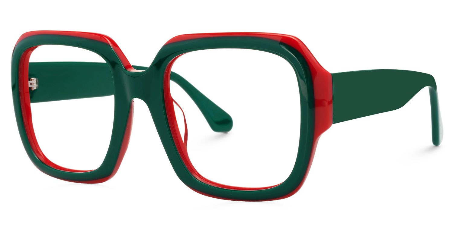 Square Katty Green Glasses on sale -Zeelool Glasses1