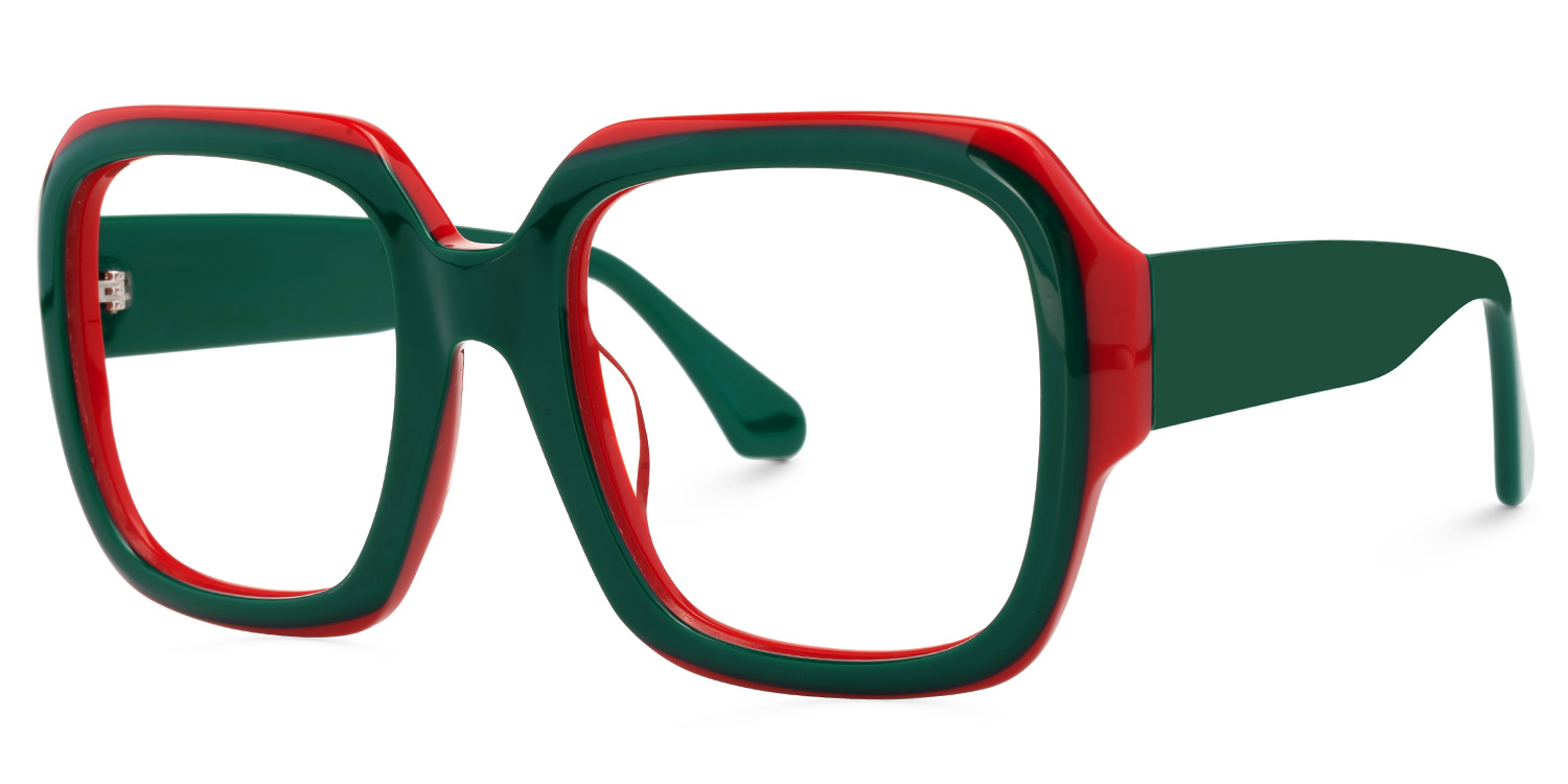Square Katty Green Glasses on sale -Zeelool Glasses1