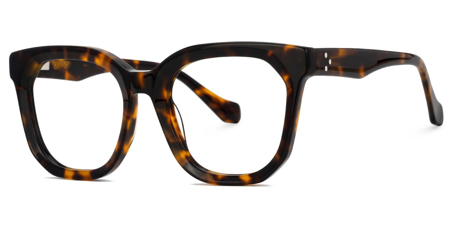 Beddoe Tortoise Square Acetate Full-Frame Eyeglasses | ZEELOOL UK1