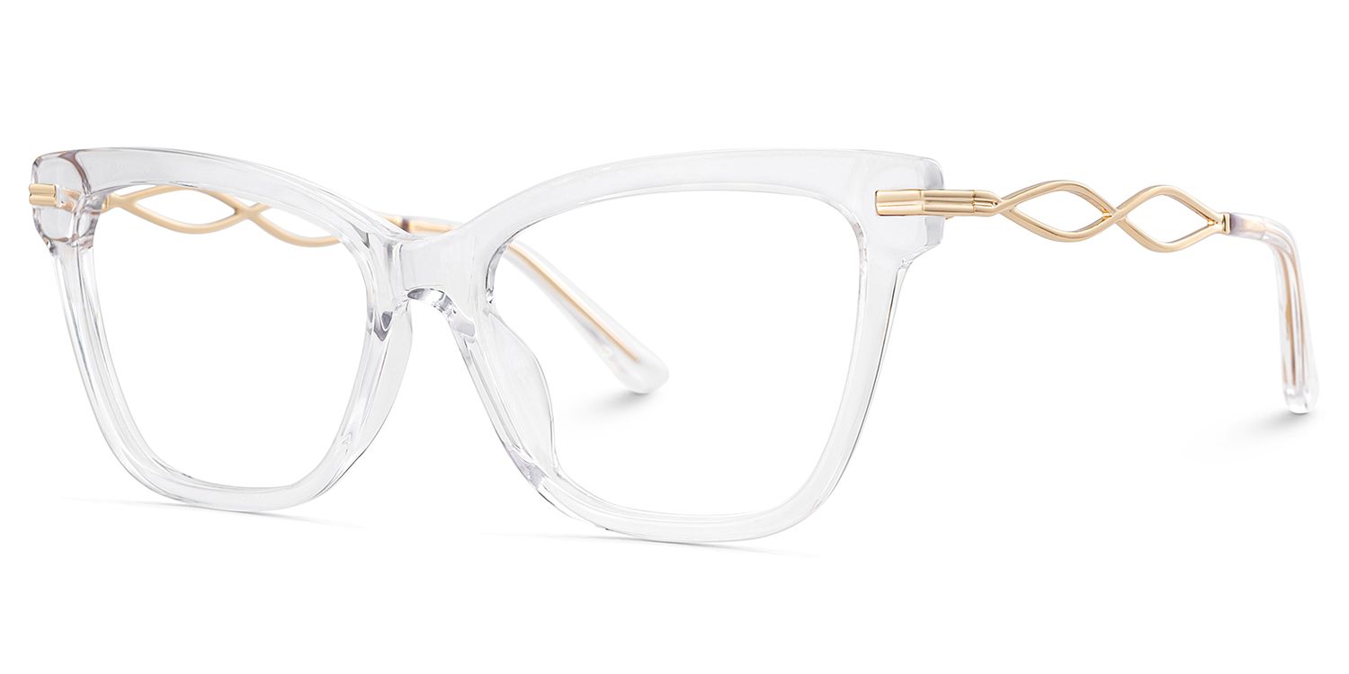 Mason Eyeglasses in Cat eye Clear Frame | ZEELOOL UK3