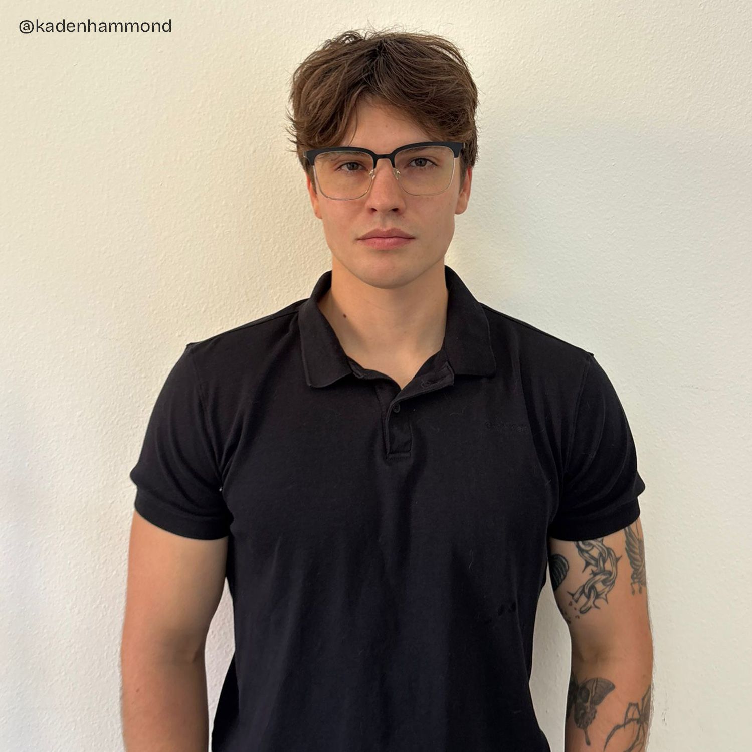 Cleo Black Gold Frame Glasses with Browline Frame Online | ZEELOOL UK6