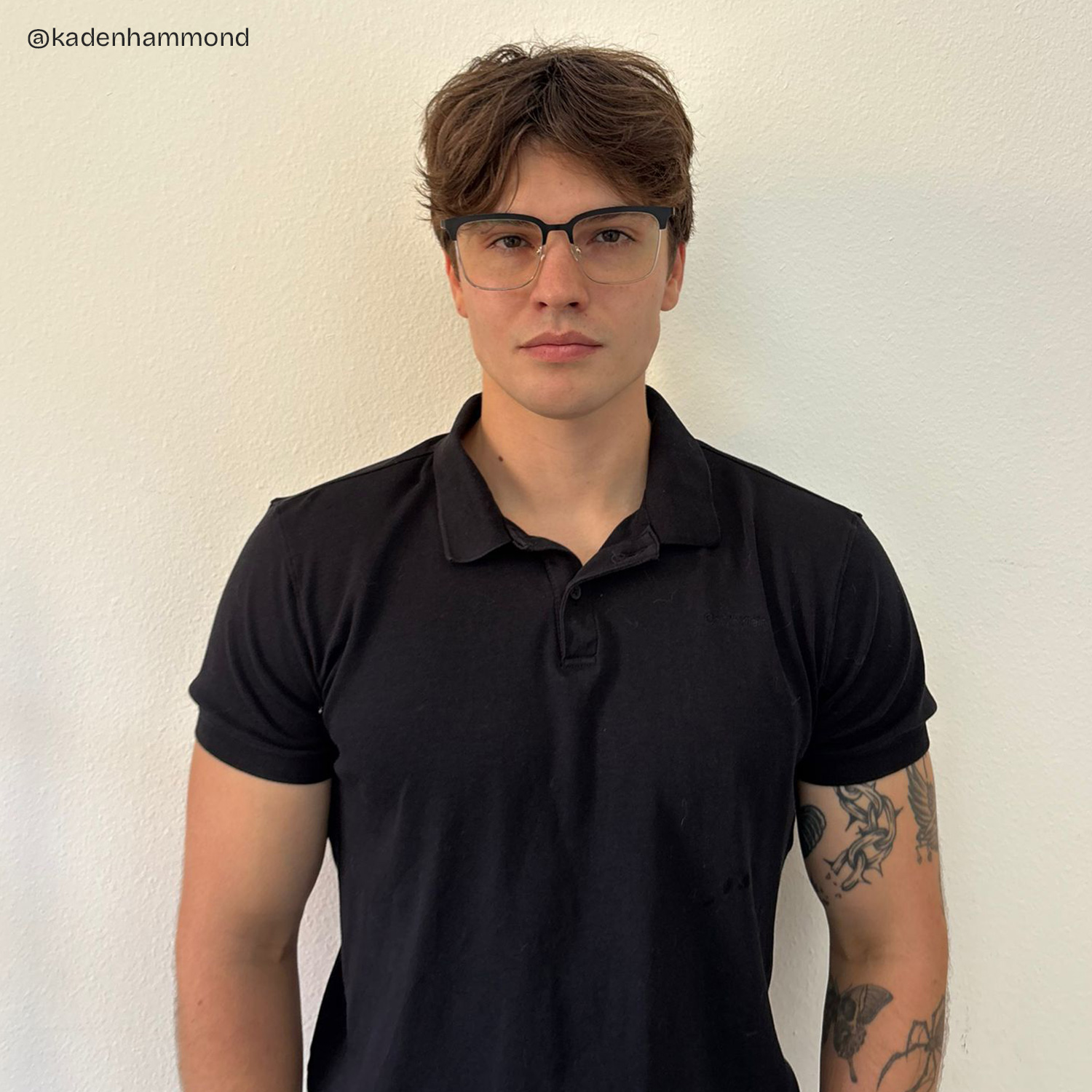 Cleo Black Gold Frame Glasses with Browline Frame Online | ZEELOOL UK6