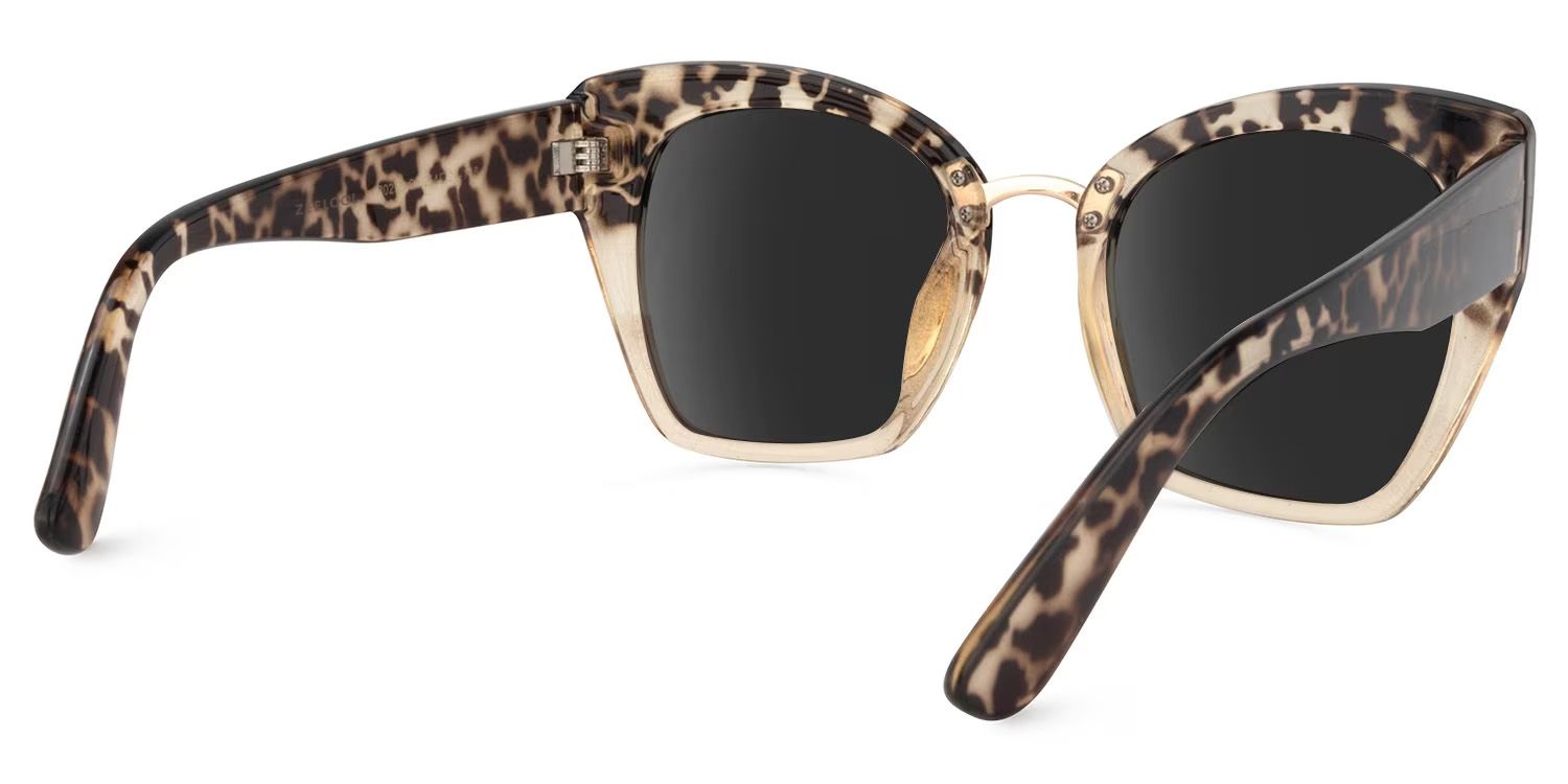 Cat Eye Light Tortoise Glasses | ZEELOOL UK3