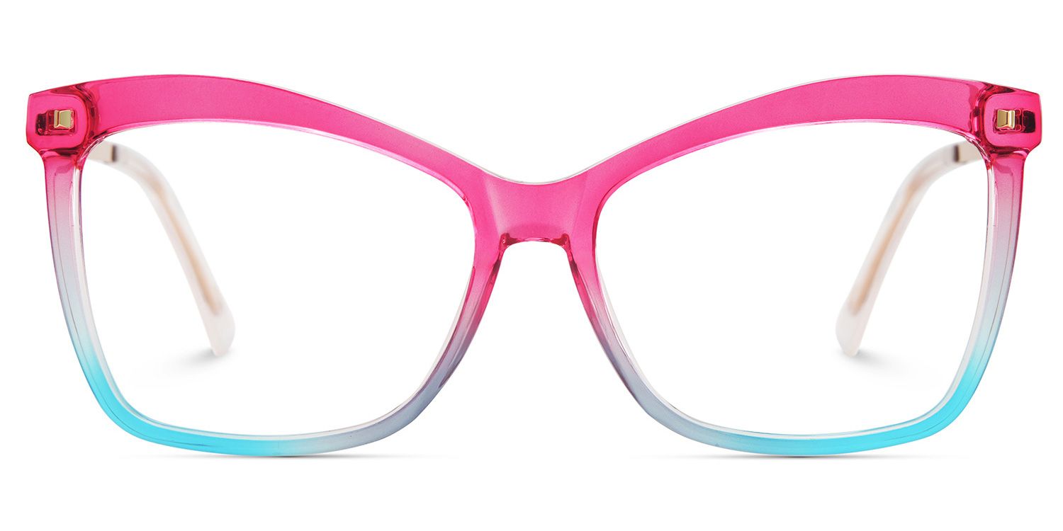 Pink-Blue Color Eyeglasses for Isaebella Frame Glasses | ZEELOOL UK0
