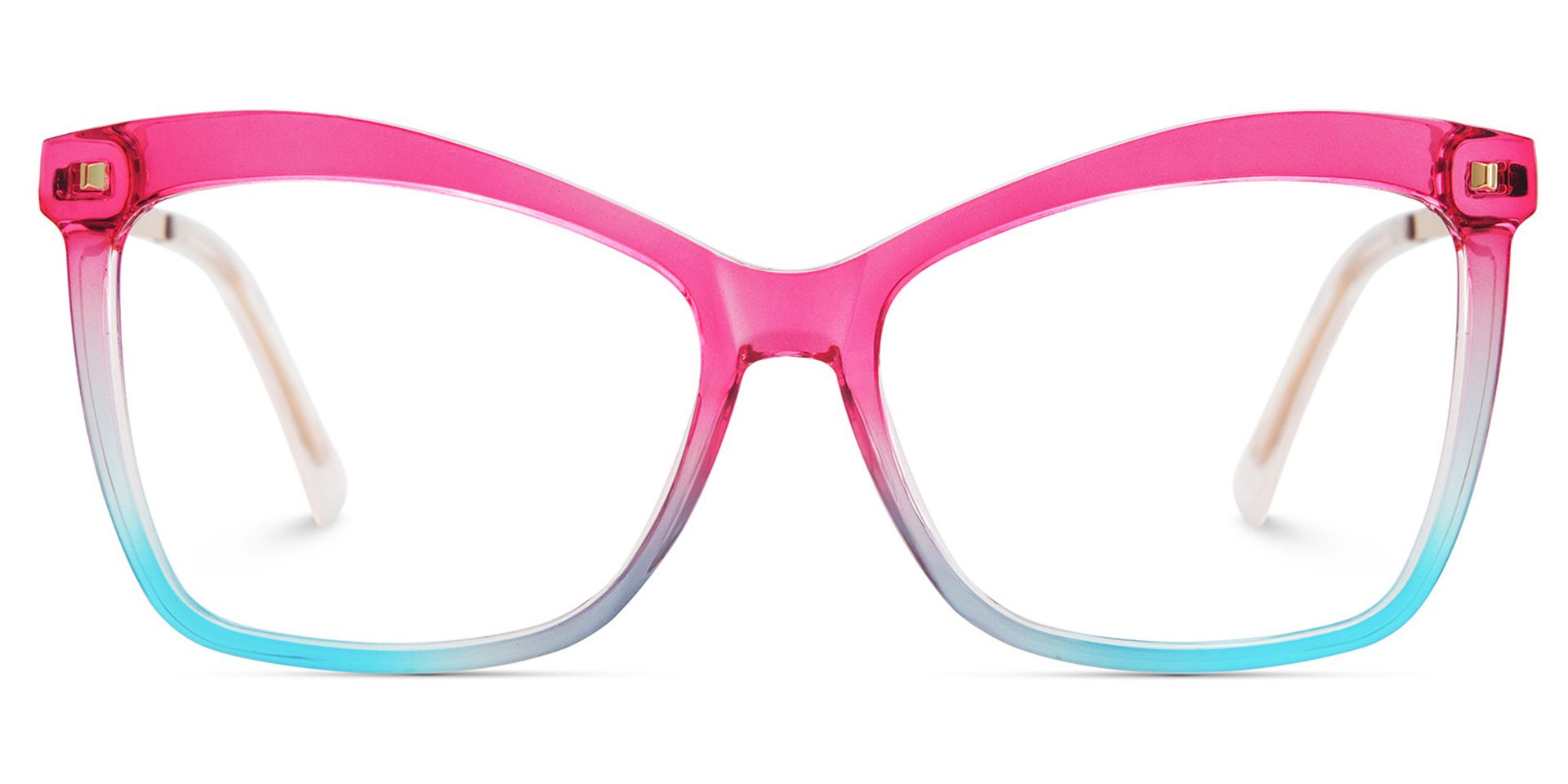 Pink-Blue Color Eyeglasses for Isaebella Frame Glasses | ZEELOOL UK0