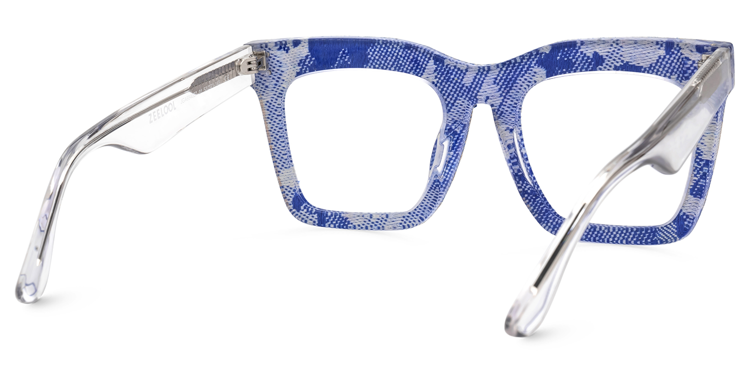Navy Blue Eyeglass Frames With Square4
