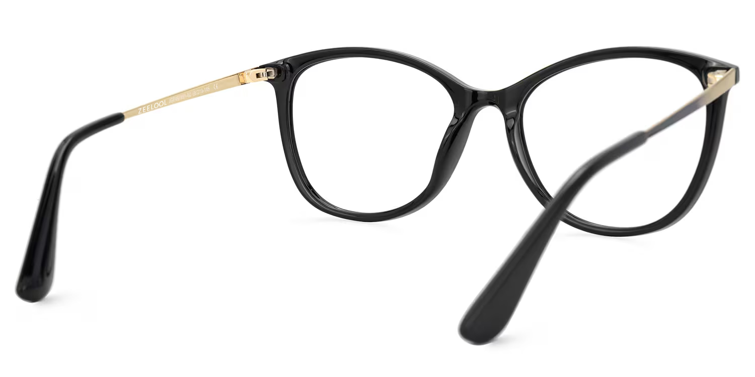 Jenee Oval Black Glasses3