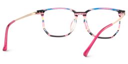Fezell Square Black Pink Glasses5
