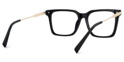Greain Rectangle Black Glasses5