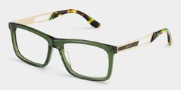 Morgan Rectangle Green Glasses3
