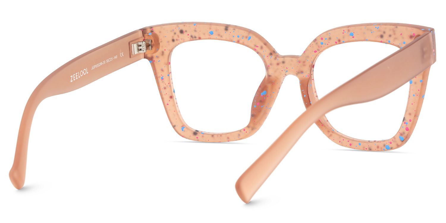 Malcolm Large Square Nerdy Glasses with Matte Brown5