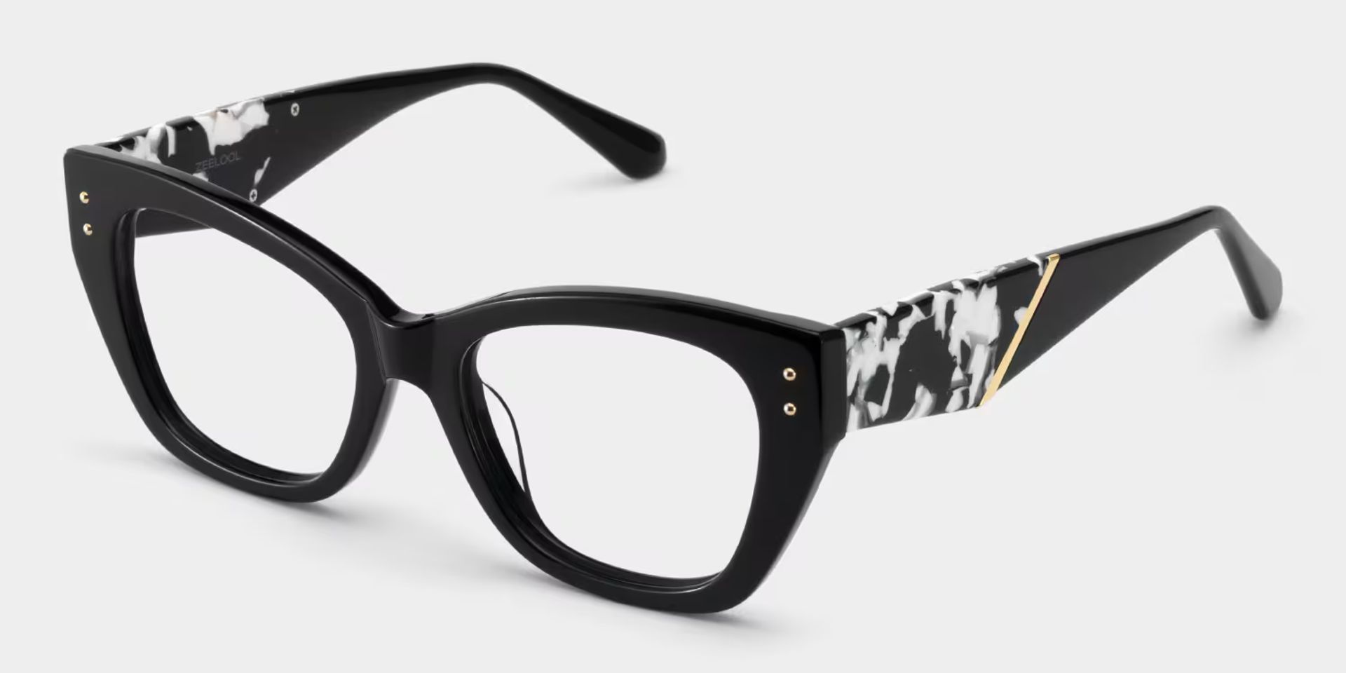 Skylar Black Frame Glasses with Butterfly Frame Online | ZEELOOL UK3