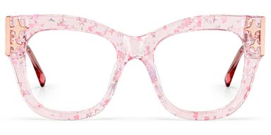 Minfia Square Pink Glasses