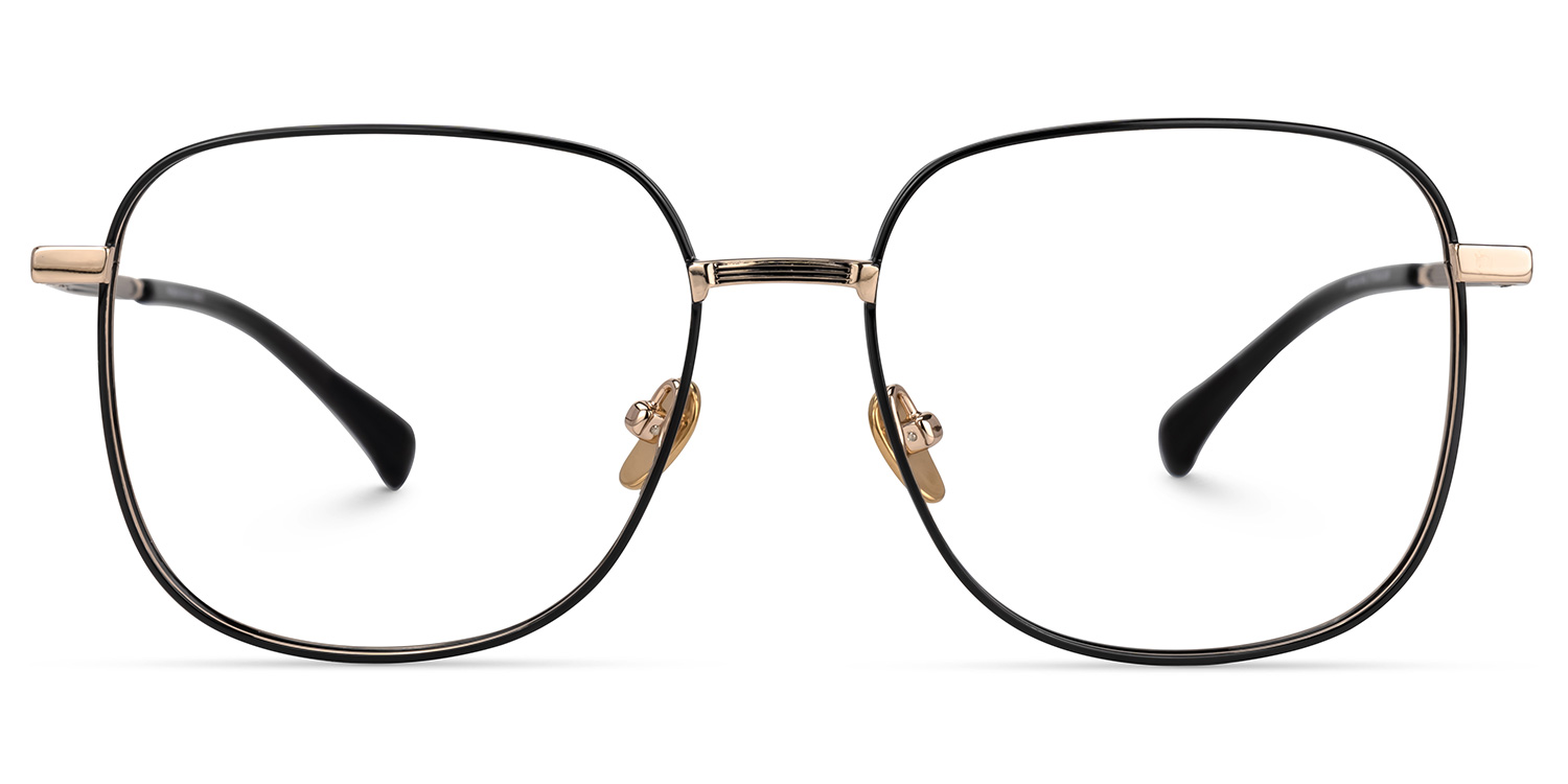 Rashida Square Black Glasses0