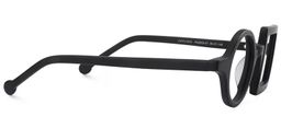 Paola Asymmetric Black Glasses4
